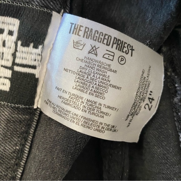 The Ragged Priest Scratch Jean Charcoal/Red Size 24 - Picture 7 of 16